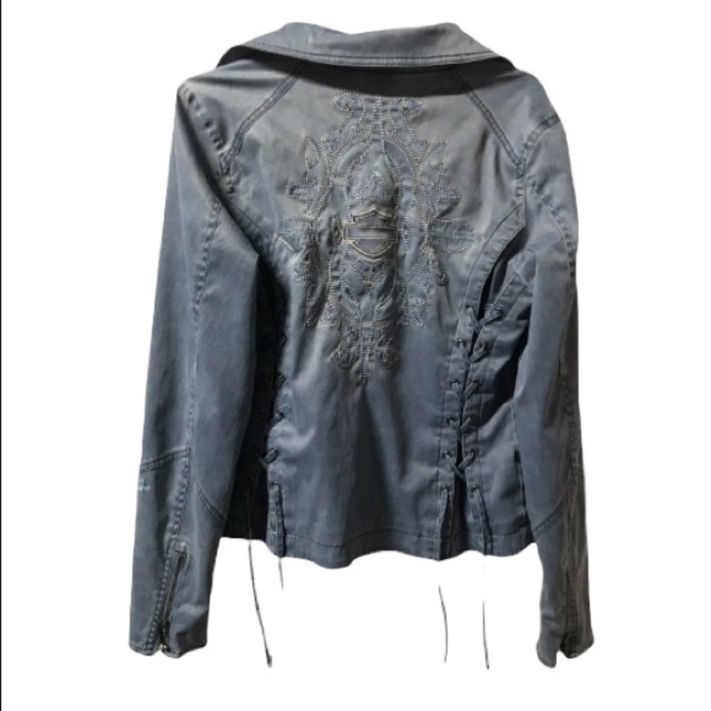 Harley Davidson Women’s Classic Cloth Selene-Jacket Medium 97438-08VW - Picture 2 of 12